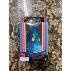 Needoh Dream Drop GLITTER BLUE Nee Doh New